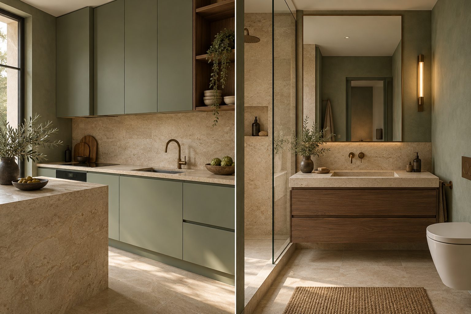 Kitchen reference illustrating cabinetry and fitted components